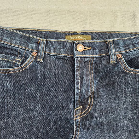 David Kahn Jeans Women 10 Blue Denim Stretch Bootcut Mid Rise 32x32 Made in USA - Picture 3 of 16